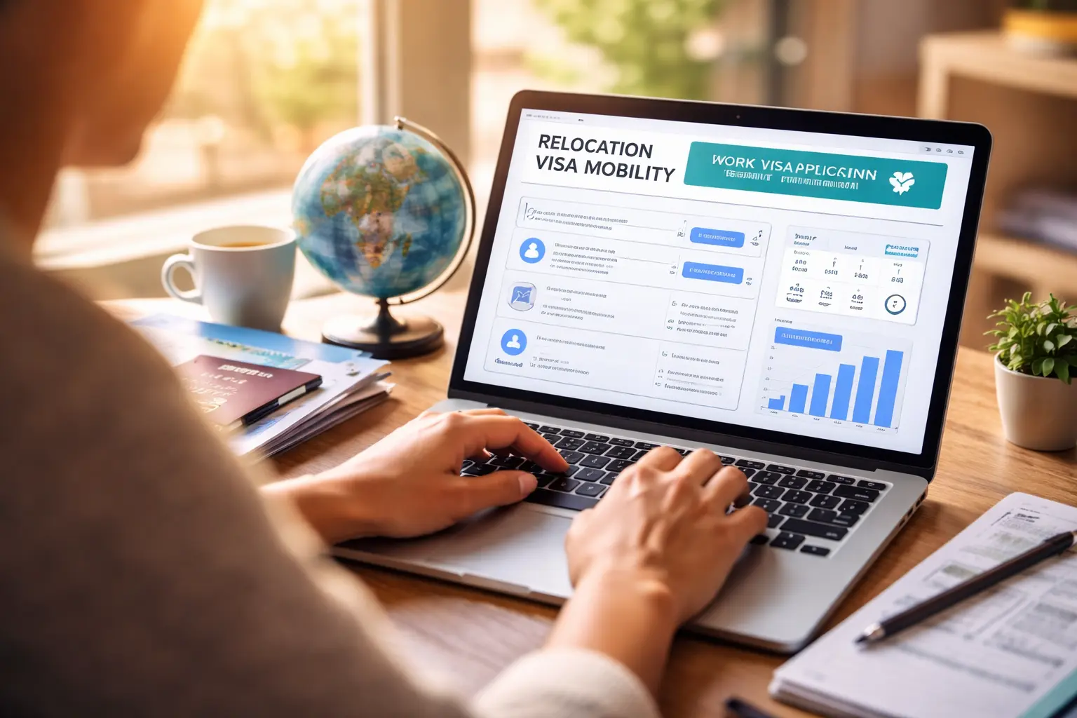 Visa application and travel planning of cross-border workforce mobility